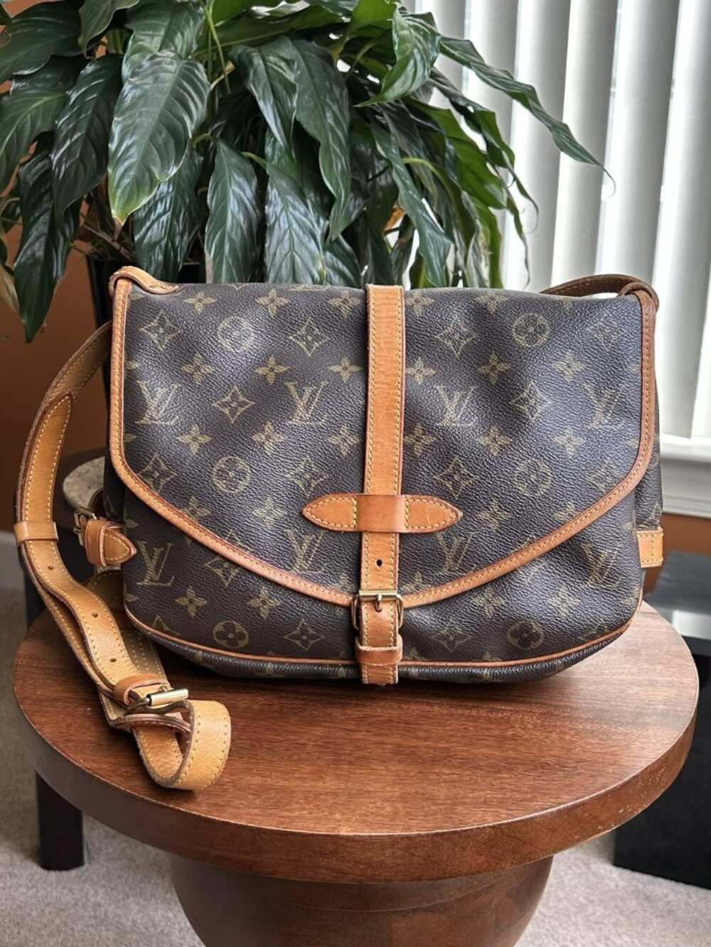 LOUIS VUITTON Monogram Saumur 30 Shoulder Bag